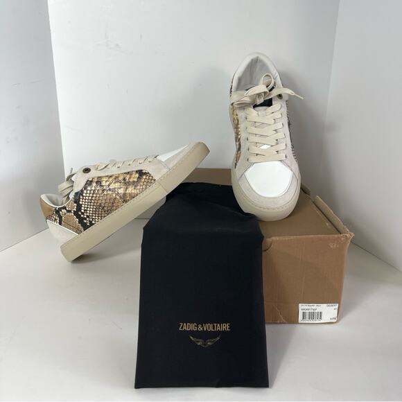 Zadig and Voltaire Sneaker Animal Print Wild Board Desert - Picture 2 of 15